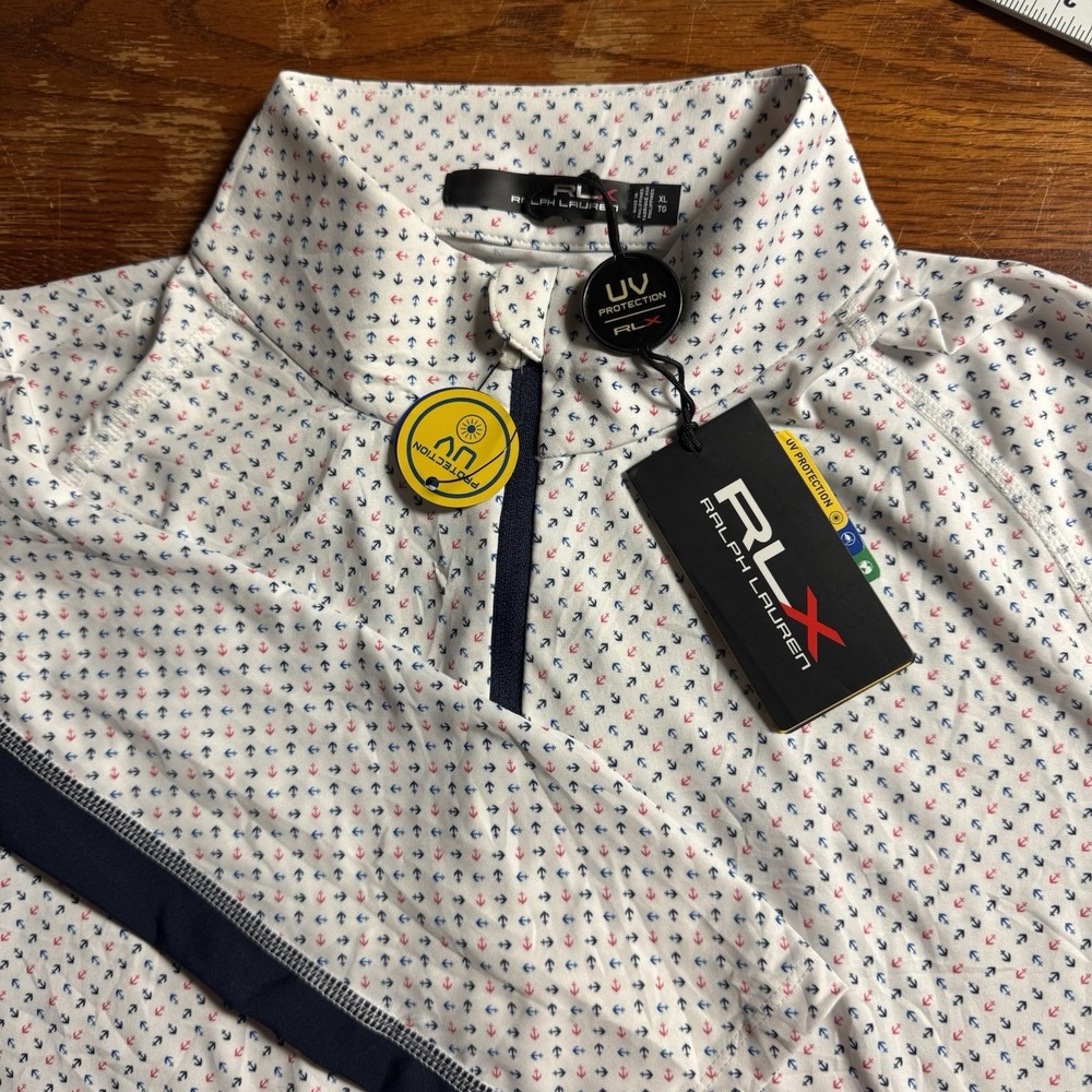 Polo by Ralph Lauren White and Navy Women’s Shirt